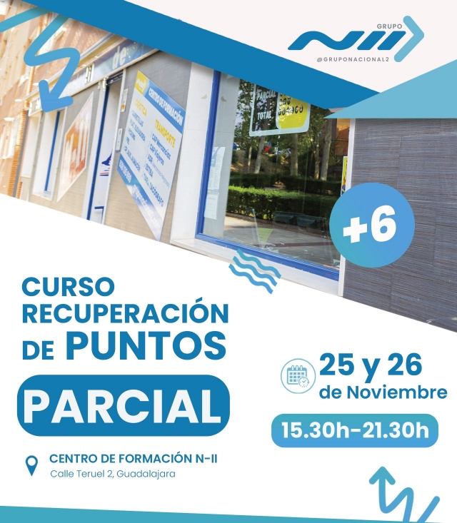 Curso de Recuperación de Puntos Parcial 25 y 26 de Noviembre 24